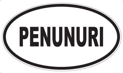 PENUNURI - Oval Sticker