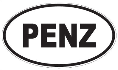 PENZ - Oval Sticker