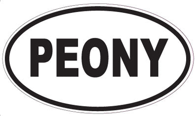 PEONY - Oval Magnet