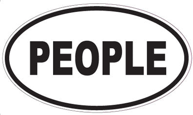 PEOPLE - Oval Sticker