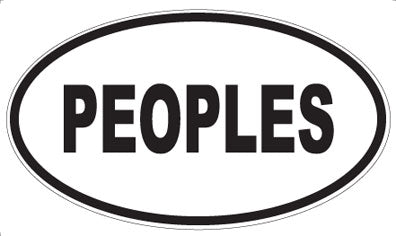 PEOPLES - Oval Sticker