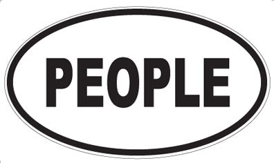 PEOPLE - Oval Magnet