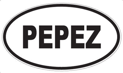PEPEZ - Oval Magnet