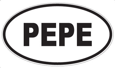 PEPE - Oval Magnet