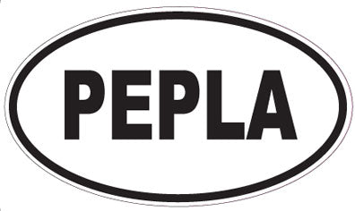PEPLA - Oval Sticker