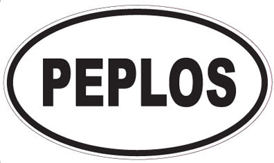 PEPLOS - Oval Sticker