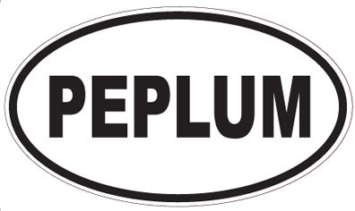 PEPLUM - Oval Sticker