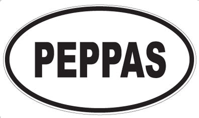 PEPPAS - Oval Sticker