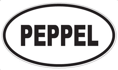 PEPPEL - Oval Sticker