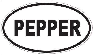PEPPER - Oval Sticker