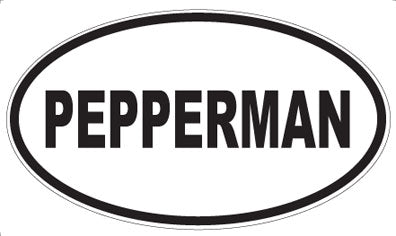 PEPPERMAN - Oval Magnet