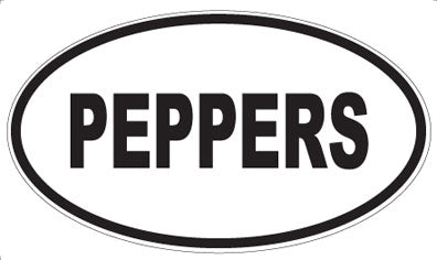 PEPPERS - Oval Magnet