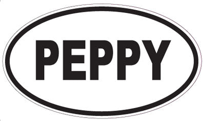PEPPY - Oval Sticker