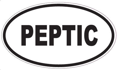 PEPTIC - Oval Sticker
