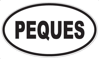 PEQUES - Oval Sticker