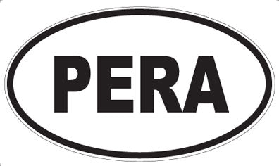 PERA - Oval Sticker