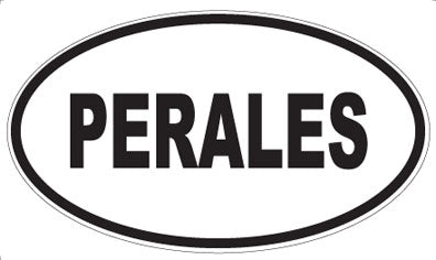 PERALES - Oval Magnet