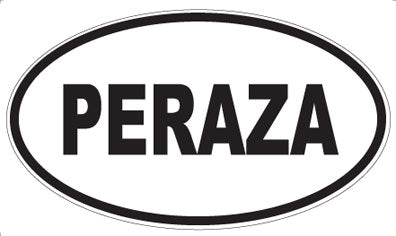 PERAZA - Oval Sticker