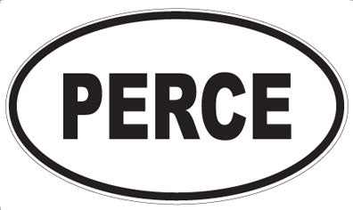 PERCE - Oval Sticker
