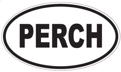 PERCH - Oval Sticker