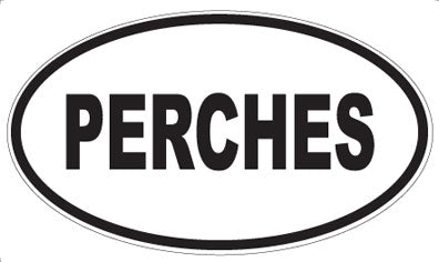 PERCHES - Oval Sticker