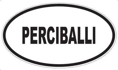 PERCIBALLI - Oval Sticker