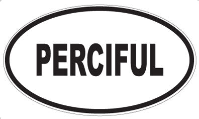 PERCIFUL - Oval Magnet