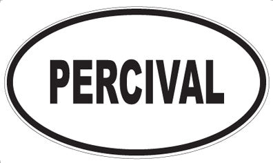 PERCIVAL - Oval Sticker