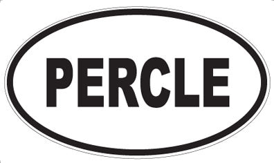 PERCLE - Oval Sticker