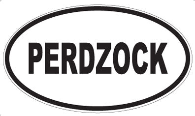 PERDZOCK - Oval Sticker