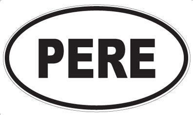 PERE - Oval Sticker