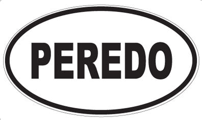 PEREDO - Oval Sticker