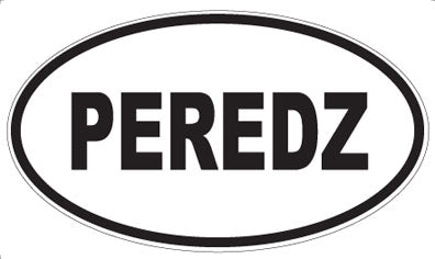 PEREDZ - Oval Sticker