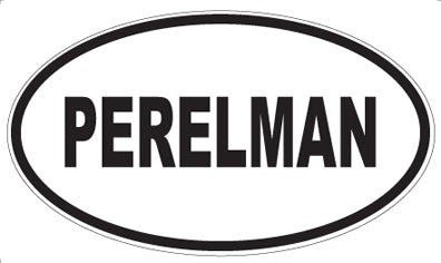 PERELMAN - Oval Magnet