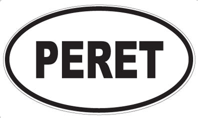 PERET - Oval Sticker
