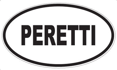 PERETTI - Oval Sticker