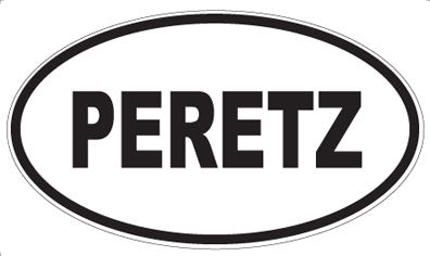 PERETZ - Oval Sticker