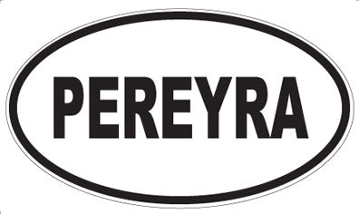 PEREYRA - Oval Sticker