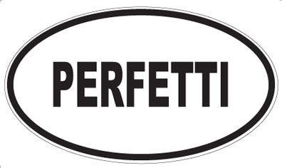PERFETTI - Oval Sticker
