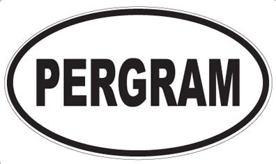 PERGRAM - Oval Sticker