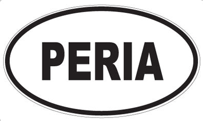 PERIA - Oval Sticker