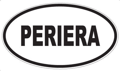 PERIERA - Oval Sticker