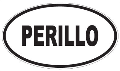 PERILLO - Oval Sticker