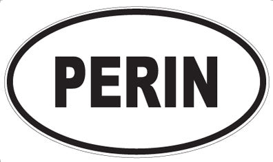 PERIN - Oval Sticker
