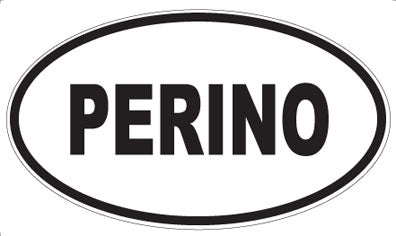 PERINO - Oval Sticker