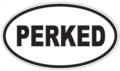 PERKED - Oval Sticker