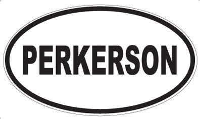 PERKERSON - Oval Sticker