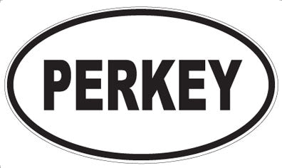PERKEY - Oval Sticker