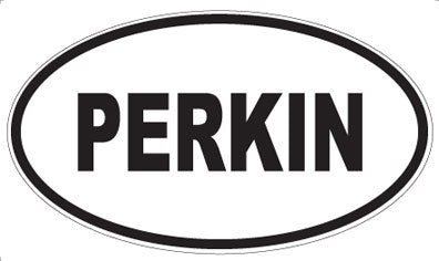 PERKIN - Oval Sticker