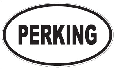 PERKING - Oval Sticker